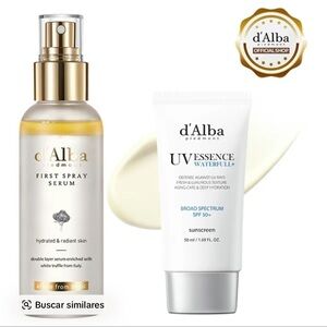 d'Alba First Spray Serum and UV Essence Sunscreen Set